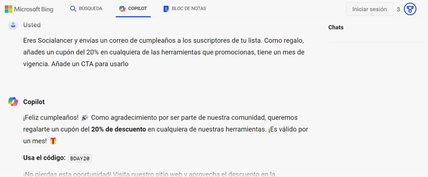 tipos de correos electronicos - correo de cumpleaños