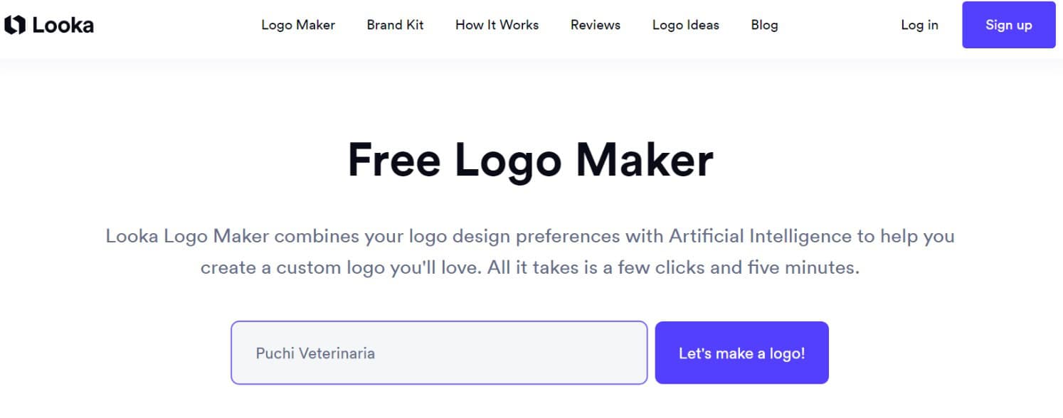 Inteligencia Artificial para hacer logos - Looka